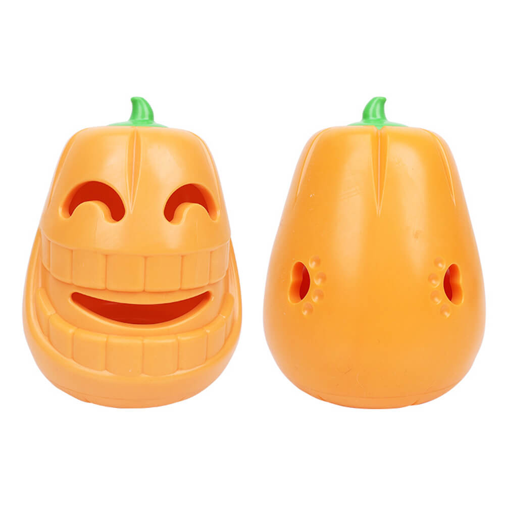 Pumpkin Treat Dispensing Dog Toy – Interactive Chew &amp; Play