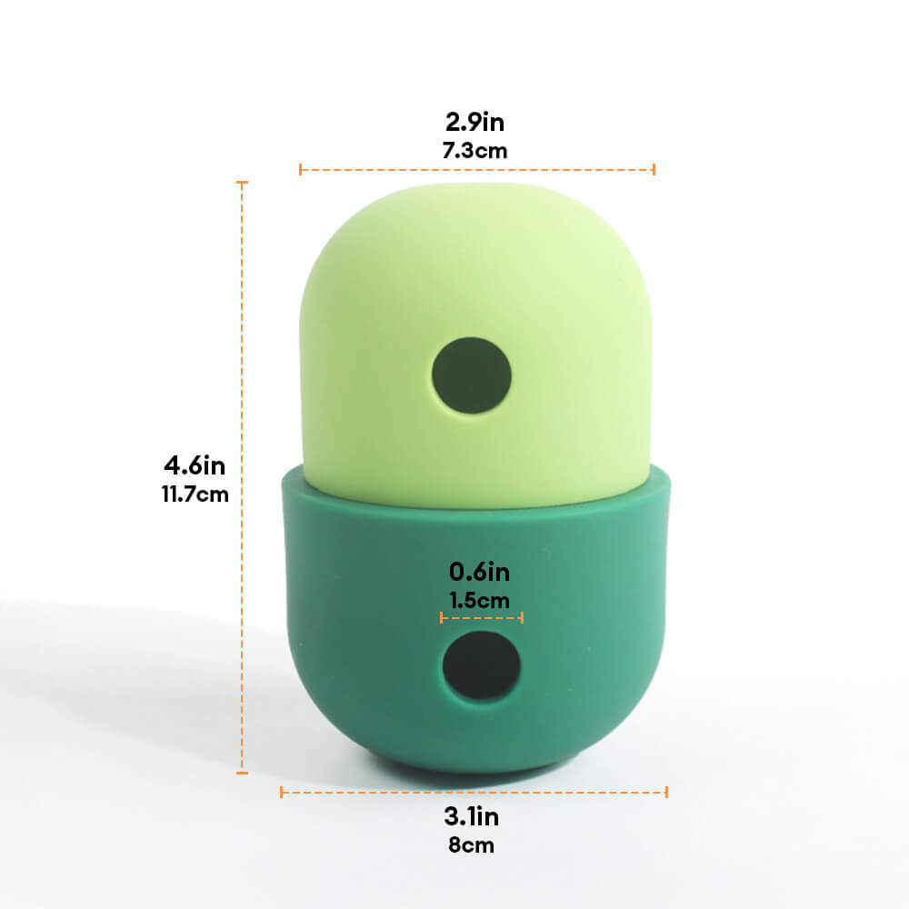 Rolling Treat Ball – Interactive Silicone Dog Toy