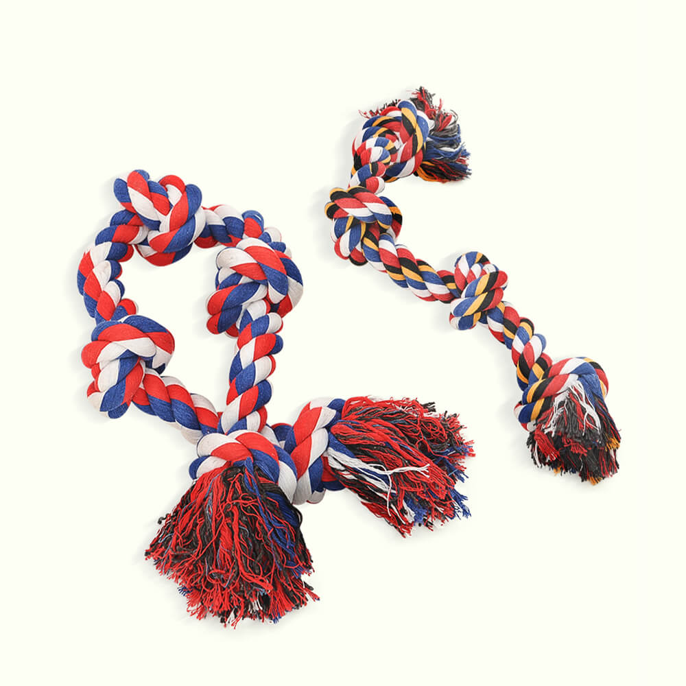 Rope Knot Tug Dog Toy – Interactive Chew &amp; Pull Play Toy