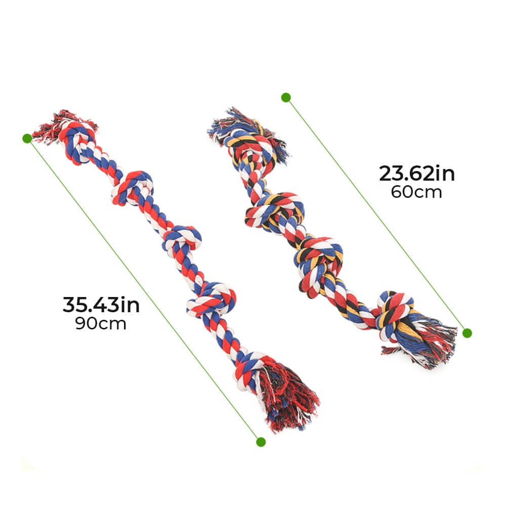 Rope Knot Tug Dog Toy – Interactive Chew &amp; Pull Play Toy