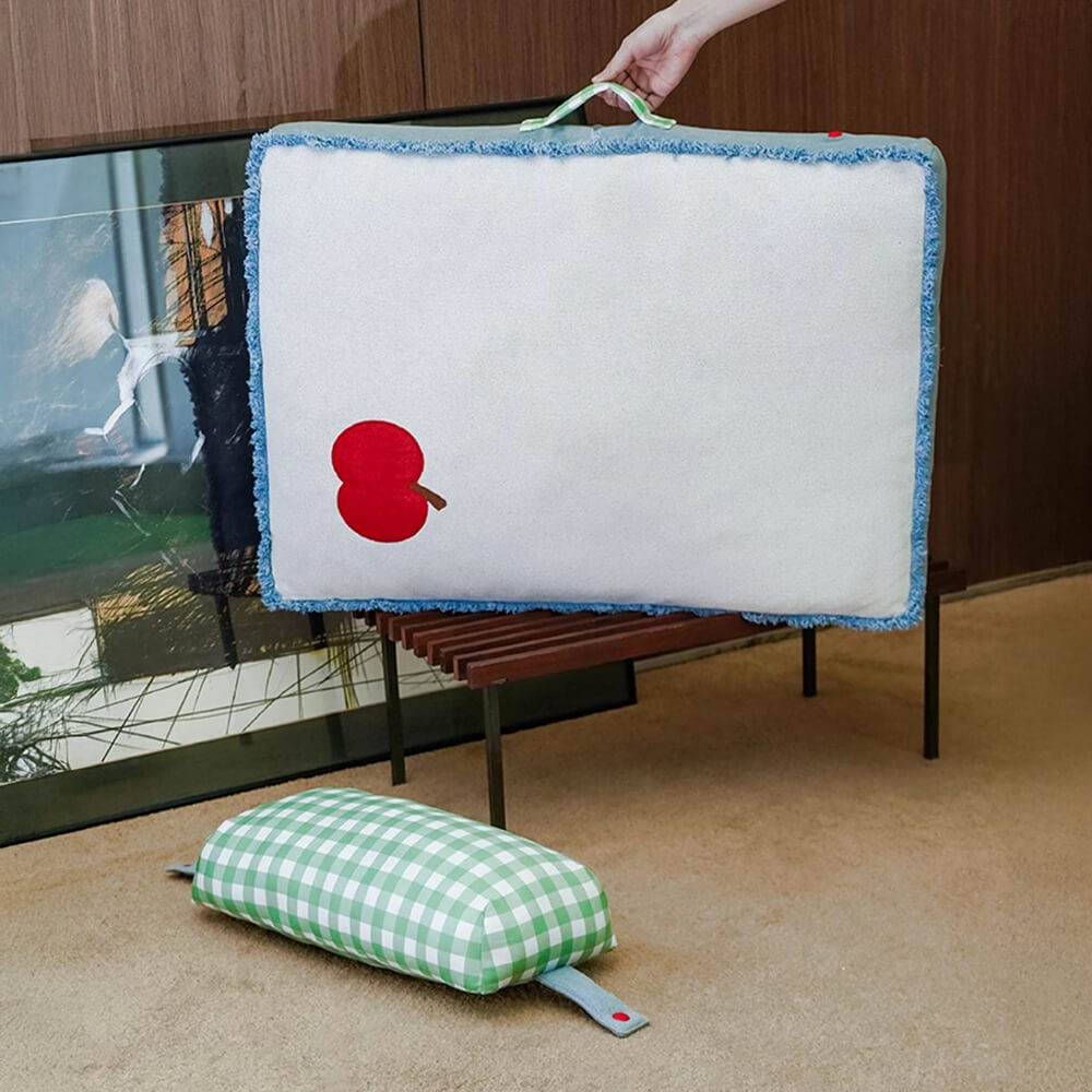 Durable Denim Pet Mat with Pillow – Comfortable, Stylish &amp; Long-Lasting Pet Bed