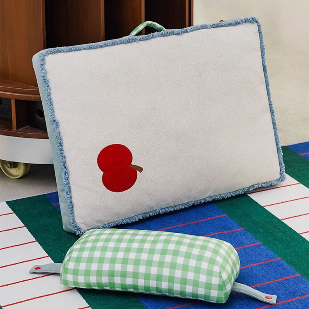 Durable Denim Pet Mat with Pillow – Comfortable, Stylish &amp; Long-Lasting Pet Bed