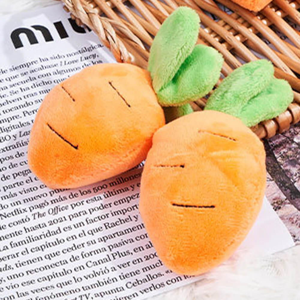 Squeaky Carrot Snuffle Toy – Interactive Enrichment for Dogs