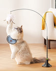 Suction Cup Interactive Feather Teaser Cat Toy