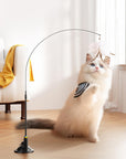 Suction Cup Interactive Feather Teaser Cat Toy