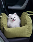 Herringbone Travel Bolster Safety Puppy Dog Car Seat Bed