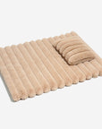 Luxury Striped Faux Fur Fluffy Pet Mat - Pawhearth