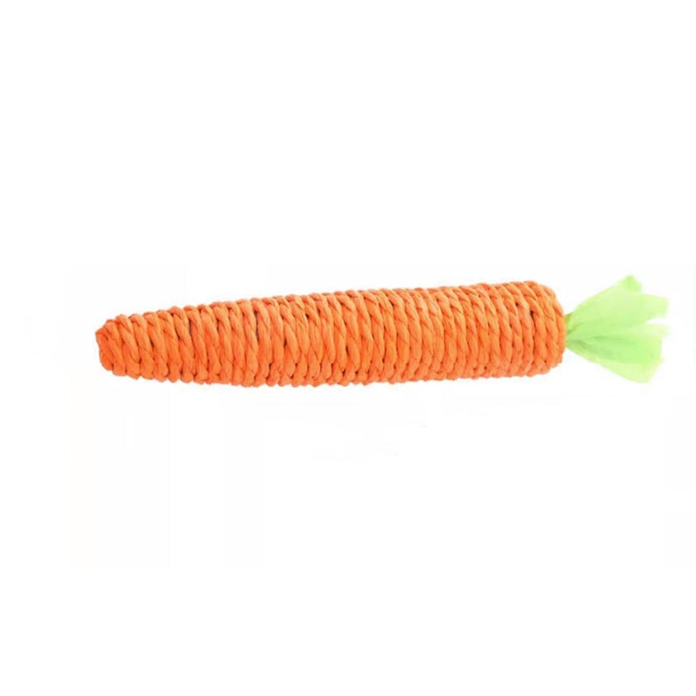 Natural Sisal Carrot Cat Chew Toy – Bite-Resistant Teething Aid