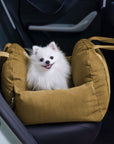 Herringbone Travel Bolster Safety Puppy Dog Car Seat Bed