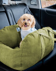 Herringbone Travel Bolster Safety Puppy Dog Car Seat Bed