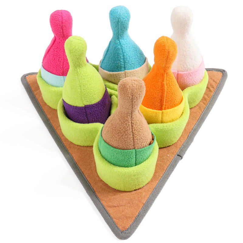 Bowling Puzzle Dog Toy – Interactive Treat Dispenser