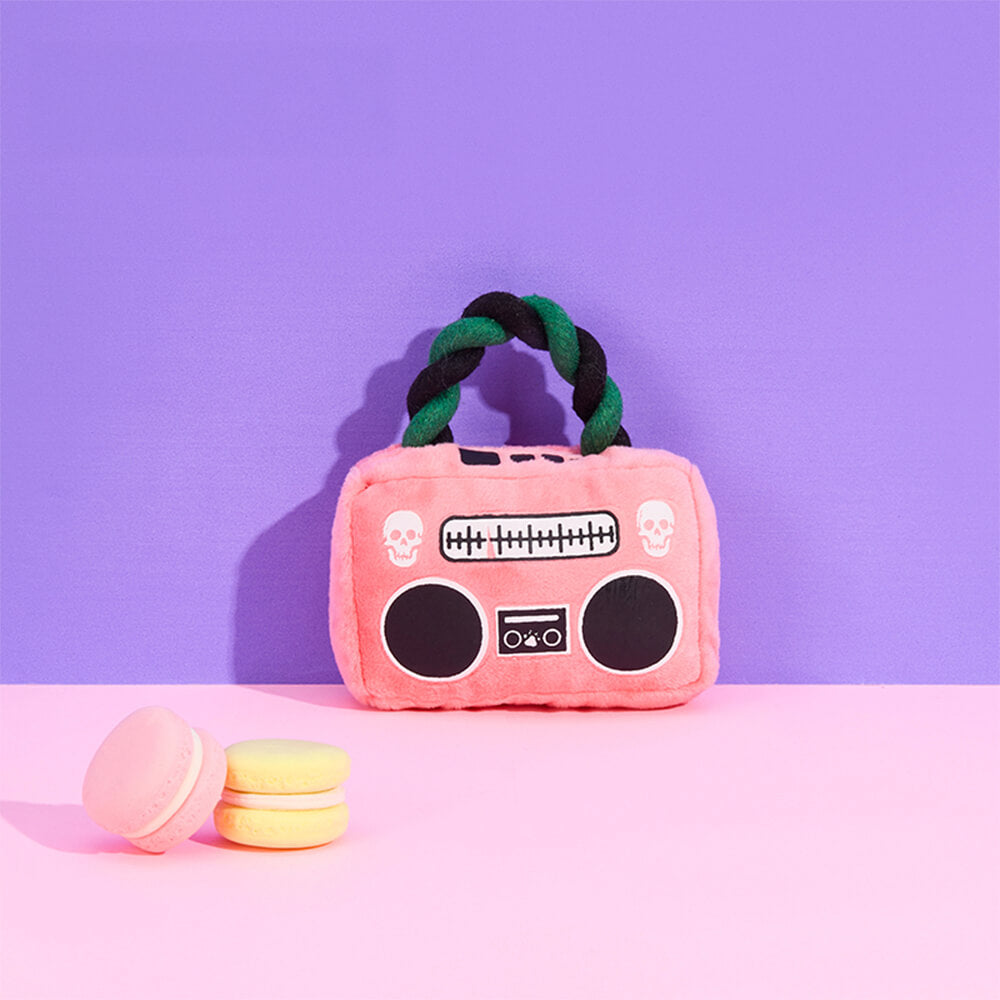 Rockstar Plush Guitar &amp; Boombox Dog Toy – Chew &amp; Play