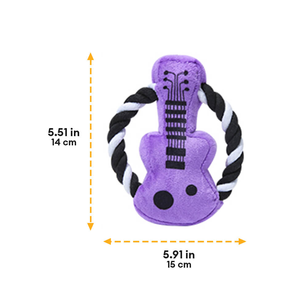 Rockstar Plush Guitar &amp; Boombox Dog Toy – Chew &amp; Play