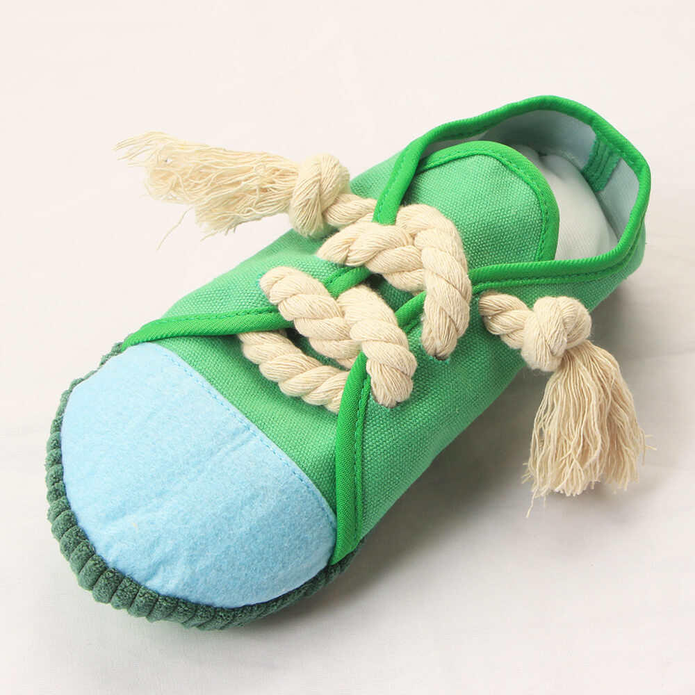 Colorful Shoes Rope Chew Dog Toy – Durable &amp; Interactive