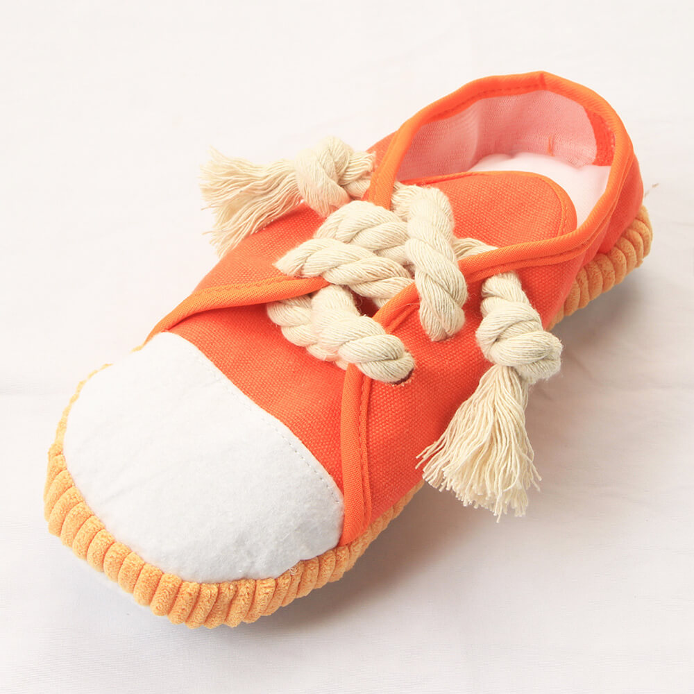 Colorful Shoes Rope Chew Dog Toy – Durable &amp; Interactive