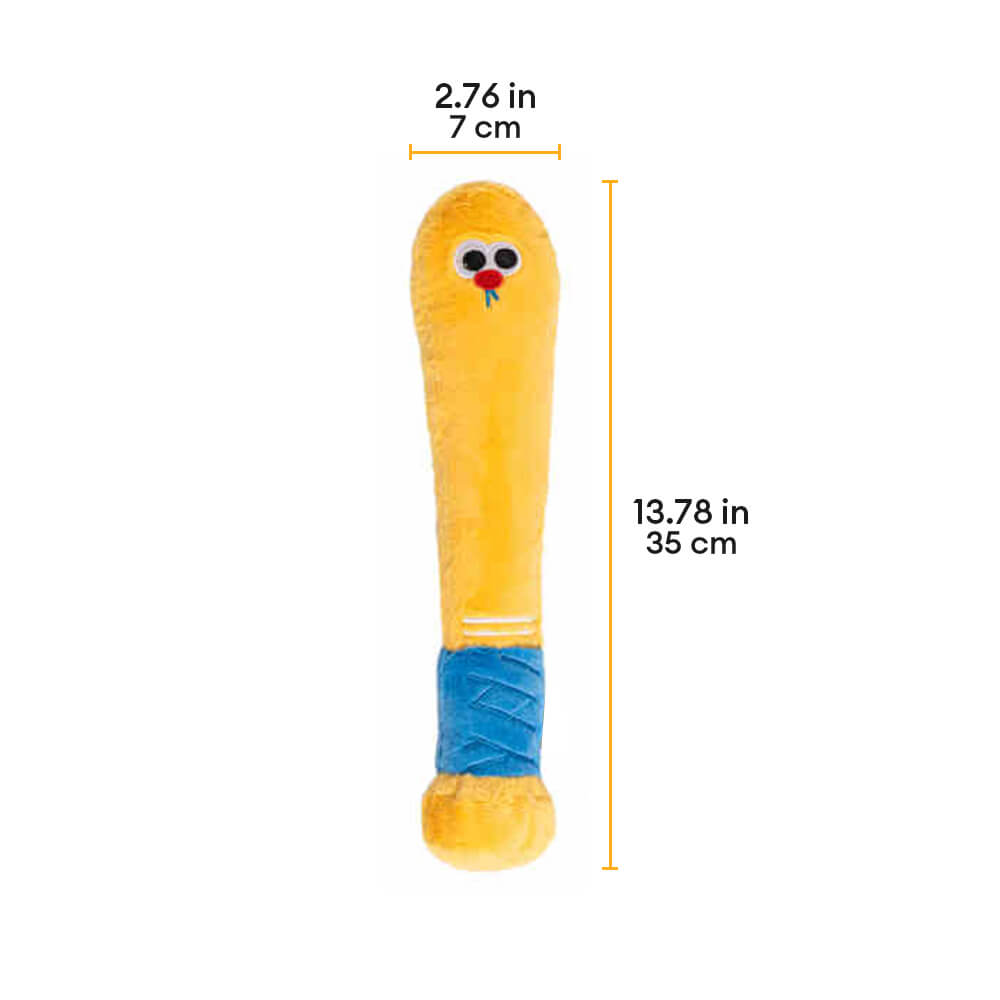 Plush Baseball Bat Dog Toy – Durable &amp; Interactive Chew Toy