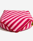 Trendy Striped Pattern Polygonal  Calming Bean Bag Dog Bed