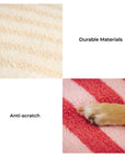 Trendy Striped Pattern Polygonal  Calming Bean Bag Dog Bed