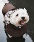 Waterproof Vintage Plaid Adjustable Dog Raincoat - All-Weather Protection - Pawhearth