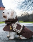 Waterproof Vintage Plaid Adjustable Dog Raincoat - All-Weather Protection - Pawhearth