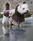 Waterproof Vintage Plaid Adjustable Dog Raincoat - All-Weather Protection - Pawhearth