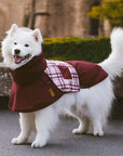 Waterproof Vintage Plaid Adjustable Dog Raincoat - All-Weather Protection - Pawhearth