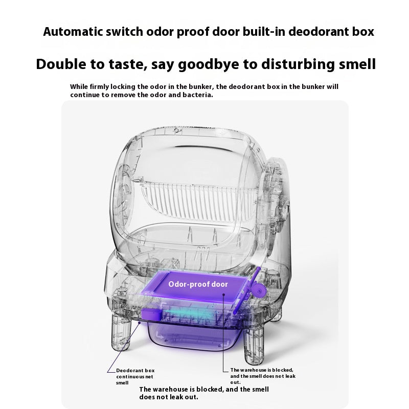 Petree North Full-automatic Cat Litter Basin Open Intelligent Cleaning Cat Toilet Electric Shovel Large Deodorization Machine