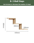 Cat climbing frame wall-mounted solid wood wall-mounted cat nest cat tree integrated cat climber space capsule non-occupied Wall-mounted cat climbing column