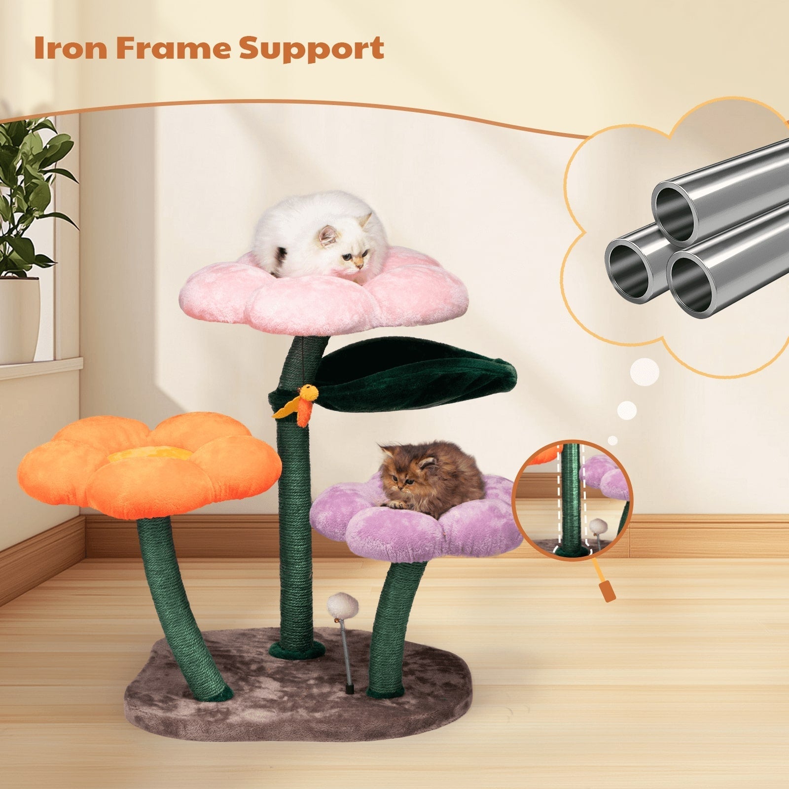 Bloomy Flower Cat Tree - Pawhearth