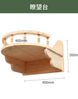 Wall-Mounted Cat Tree – Solid Wood Climber with Nest & Capsule