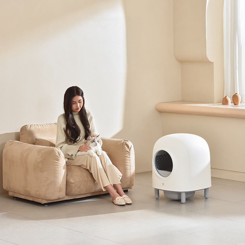 Petree Fully Automatic Cat Litter Box Second Generation Smart Cat Toilet Sensor Cleaning Poop Shovel Fully Enclosed Deodorizing Export