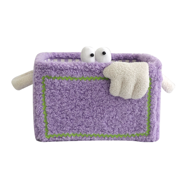 Colorful Little Monster Striped Foldable Storage Basket – Fun &amp; Practical