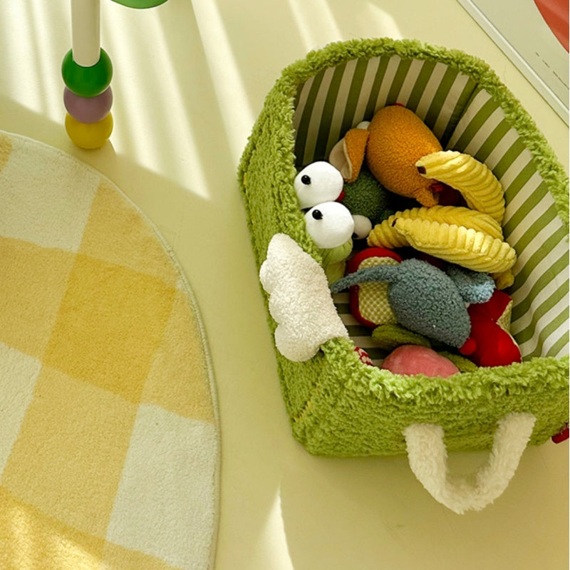 Colorful Little Monster Striped Foldable Storage Basket – Fun &amp; Practical
