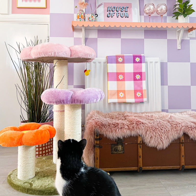 Three Flower Cat Tree - Pawhearth