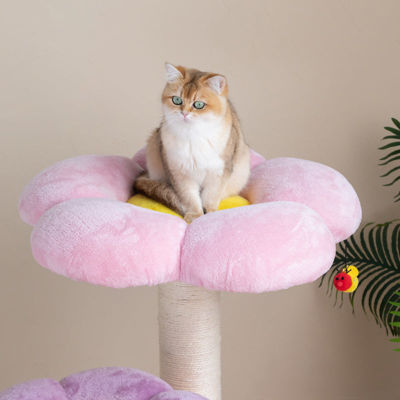 Three Flower Cat Tree - Pawhearth